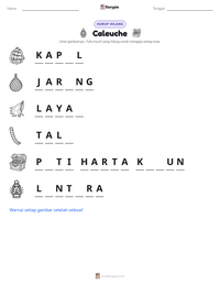 Prabaca lembar kerja cetak Caleuche