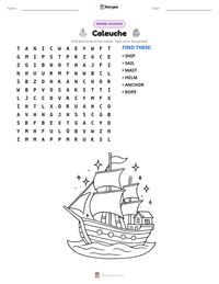 Caleuche printable worksheet preview
