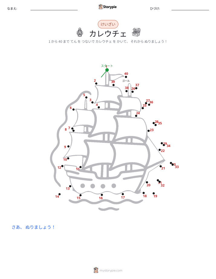 点つなぎ