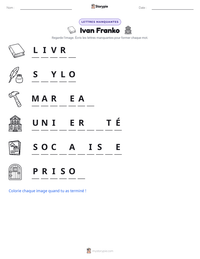 Aperçu de la feuille de travail imprimable Ivan Franko