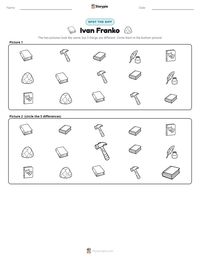 Ivan Franko printable worksheet preview