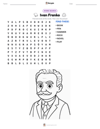Ivan Franko printable worksheet preview
