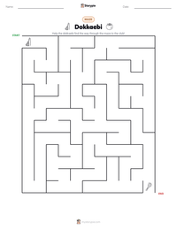 Dokkaebi printable worksheet preview