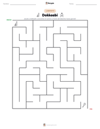 Vista previa de la hoja de trabajo imprimible de Dokkaebi
