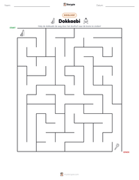 Dokkaebi afdrukbare werkblad voorbeeld