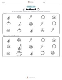 Dokkaebi printable worksheet preview
