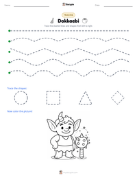 Dokkaebi printable worksheet preview