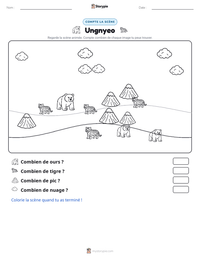 Aperçu de la feuille de travail imprimable Ungnyeo