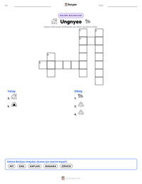 Ungnyeo yazdırılabilir çalışma sayfası önizlemesi