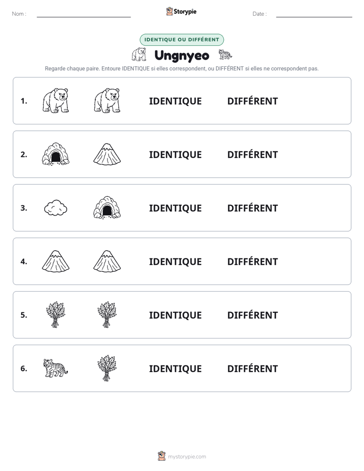 Identique ou Différent
