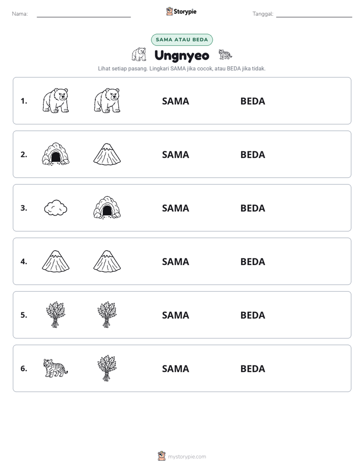 Sama atau Berbeda