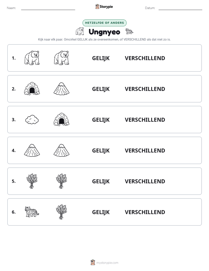 Zelfde of Verschillend