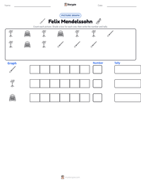 Felix Mendelssohn printable worksheet preview