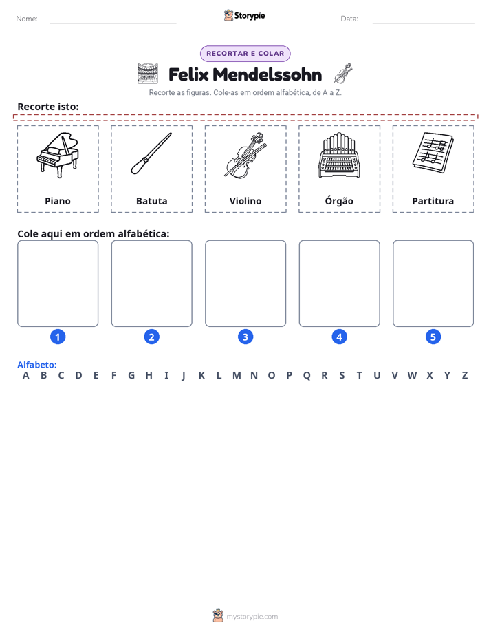 Recortar & Colar Alfabeto