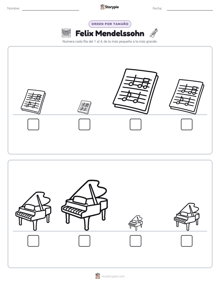 Orden de Tamaños