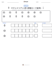マクシミリアン1世 (神聖ローマ皇帝) の印刷可能ワークシートプレビュー