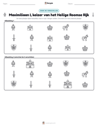 Maximiliaan I, keizer van het Heilige Roomse Rijk afdrukbare werkblad voorbeeld