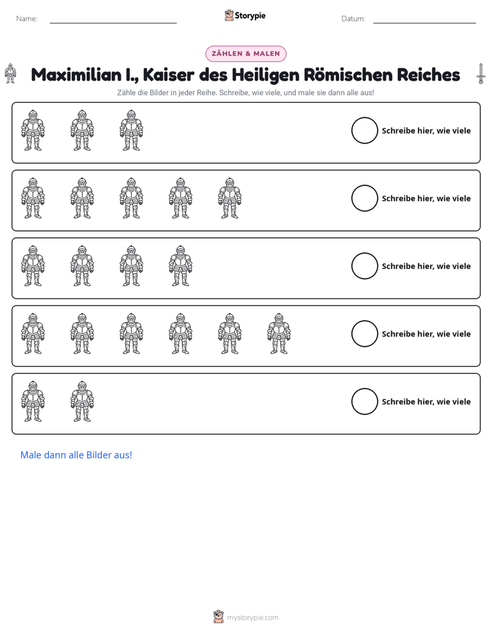 Zählen & Ausmalen