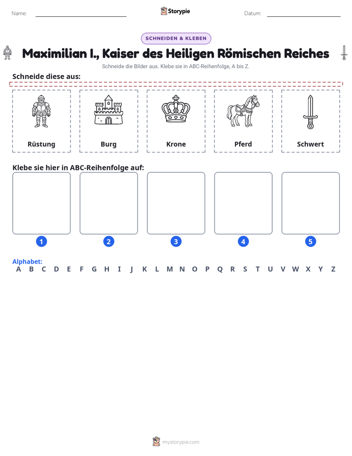 Schneiden & Einfügen Alphabet