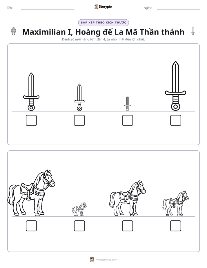 Thứ Tự Kích Thước