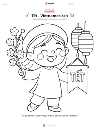 Tết - Vietnamesisch druckbare Arbeitsblatt Vorschau