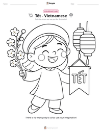 Tết - Vietnamese printable worksheet preview