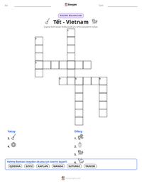 Tết - Vietnam yazdırılabilir çalışma sayfası önizlemesi