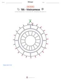 Tết - Vietnamese printable worksheet preview