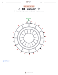 Tết - Vietnam yazdırılabilir çalışma sayfası önizlemesi