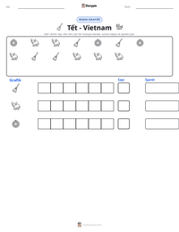 Tết - Vietnam yazdırılabilir çalışma sayfası önizlemesi
