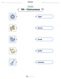 Tết - Vietnamees afdrukbare werkblad voorbeeld
