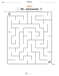 Podgląd drukowalnego arkusza ćwiczeń Tết - wietnamski
