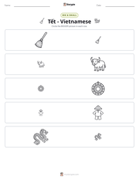 Tết - Vietnamese printable worksheet preview