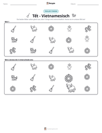 Tết - Vietnamesisch druckbare Arbeitsblatt Vorschau