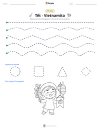 Anteprima della scheda stampabile di Tết - Vietnamita