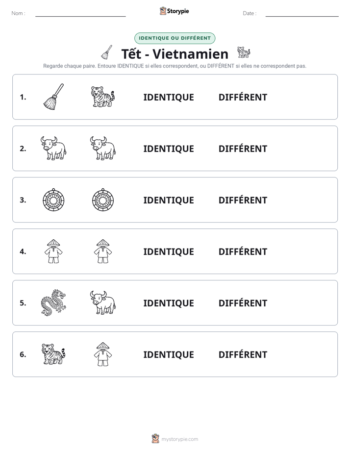 Identique ou Différent