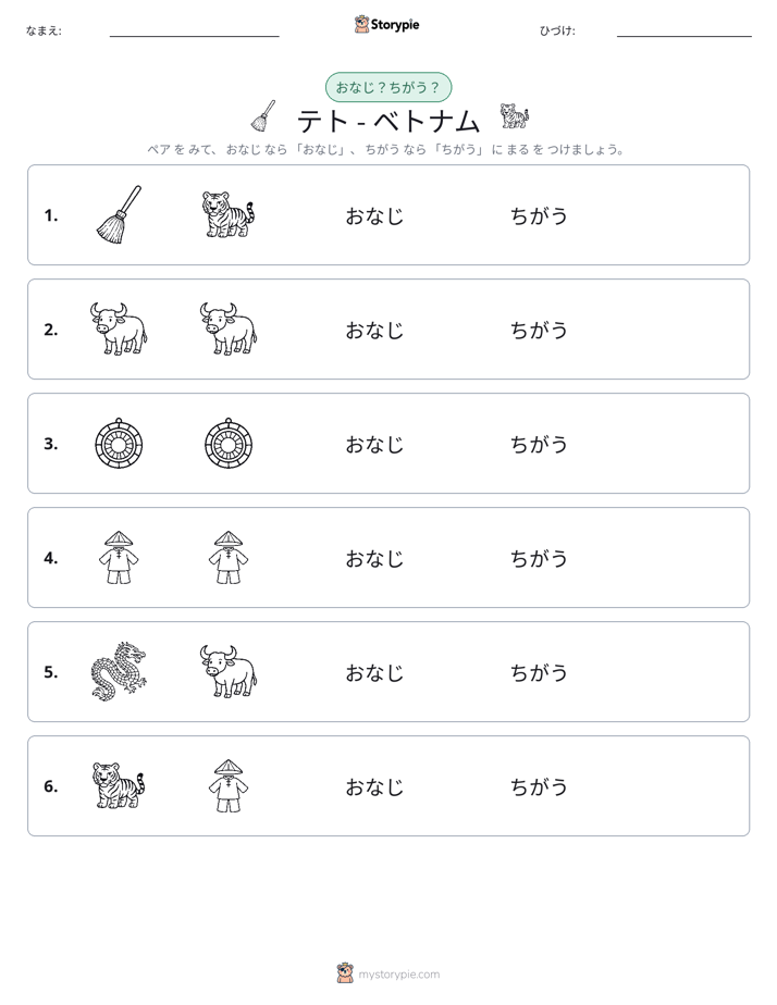 同じか違うか