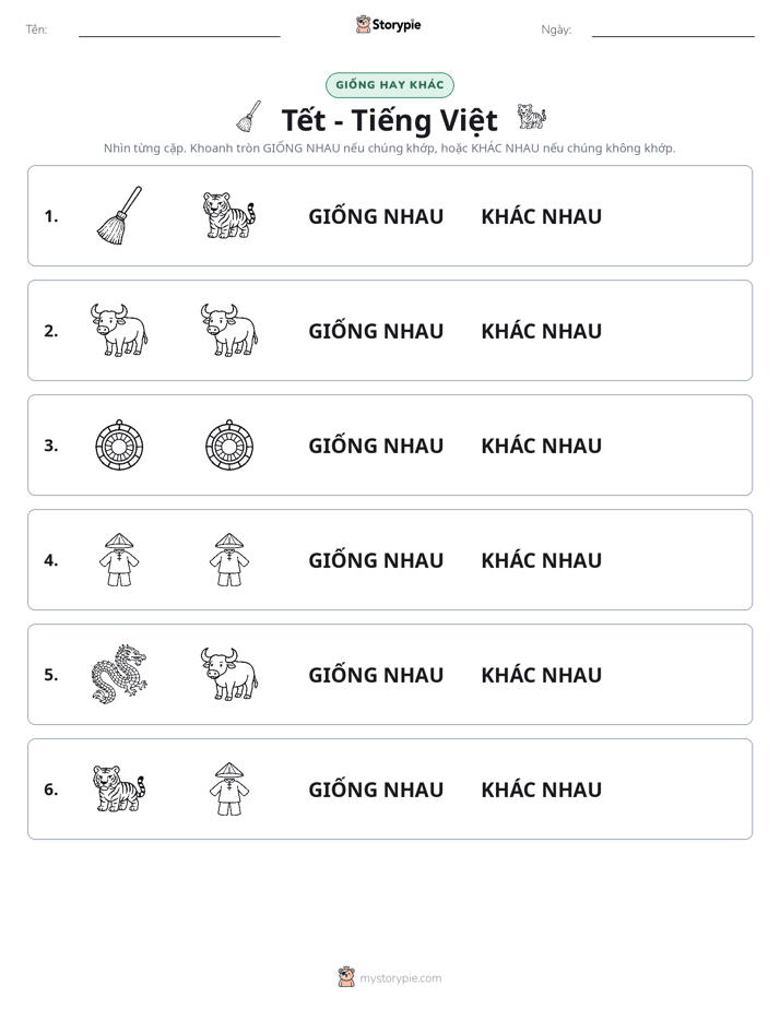 Giống Hay Khác
