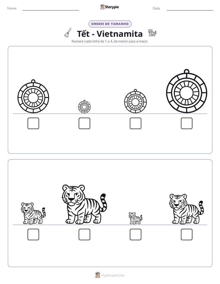 Ordem de Tamanho