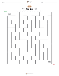 Kim Qui printable worksheet preview