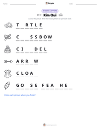 Kim Qui printable worksheet preview