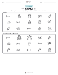 Kim Qui printable worksheet preview