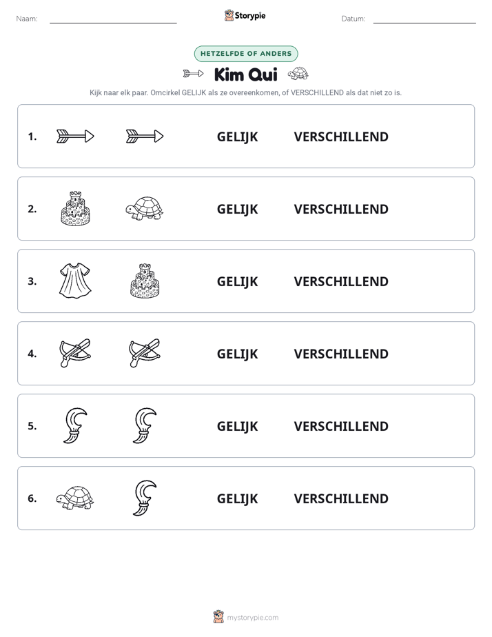 Zelfde of Verschillend