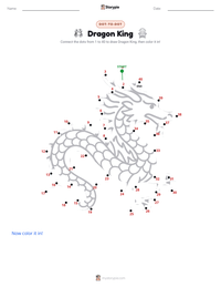 Dragon King printable worksheet preview