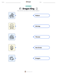 Dragon King printable worksheet preview