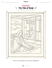 The Tale of Genji printable worksheet preview