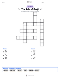 The Tale of Genji printable worksheet preview