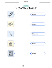 The Tale of Genji printable worksheet preview