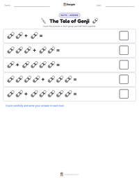 The Tale of Genji printable worksheet preview