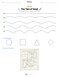 The Tale of Genji printable worksheet preview